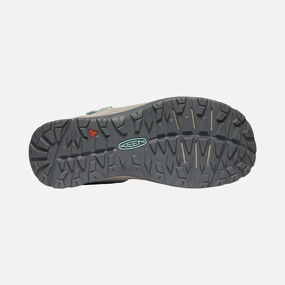 Keen Outdoor Sandalet Kadın Gri/Yeşil - Terradora Ii Open Toe - Türkiye DWQY64385